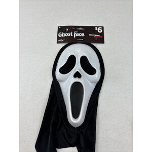 Scream Ghost Face Mask Fun World 'Ghost Face Lives' Plastic Mask 2021